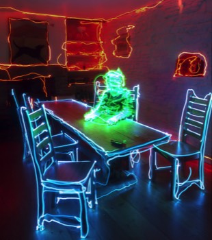 Blue Table