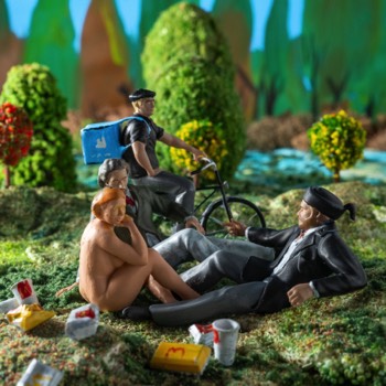 Deliveroo sur l'herbe